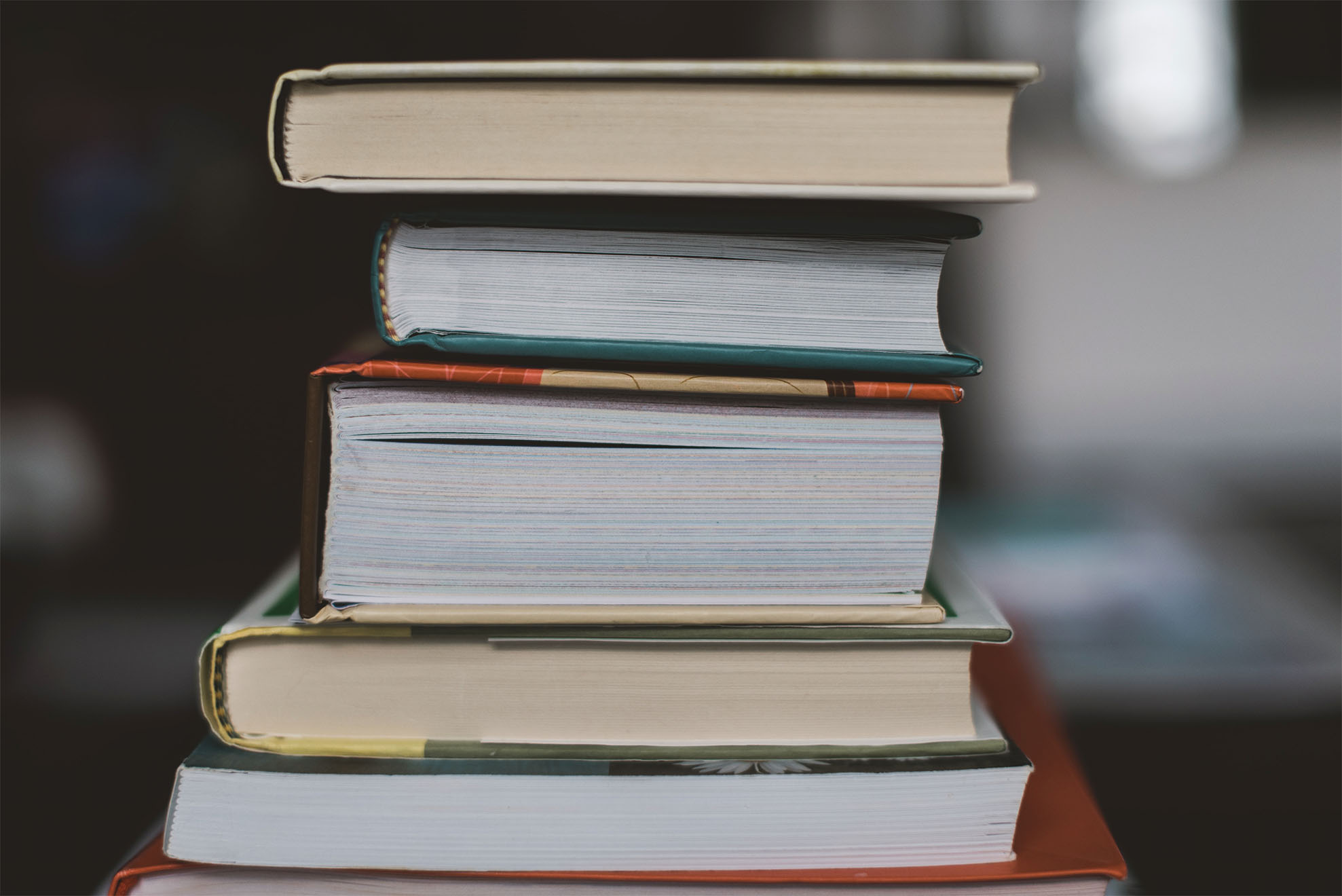 a stack of books